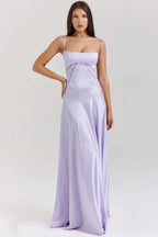 Women’s Slip Maxi Dress Polyester for Spring