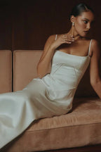 Women’s Slip Maxi Dress Polyester for Spring