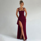 Women’s Satin Maxi Dress for Spring Evenings
