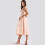 Women’s Cotton Midi Dress for Spring Occasions