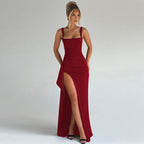Women’s Satin Maxi Dress for Spring Evenings