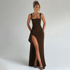 Women’s Satin Maxi Dress for Spring Evenings