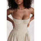 Women’s Cotton Midi Dress for Spring Occasions