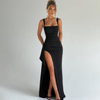 Women’s Satin Maxi Dress for Spring Evenings