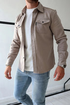 Men’s Cotton Overshirt Jacket for Winter