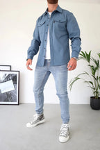 Men’s Cotton Overshirt Jacket for Winter