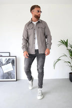 Men’s Cotton Overshirt Jacket for Winter