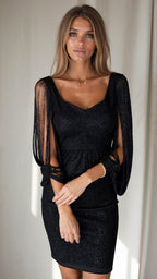 Women's Sequin Evening Dress Winter
