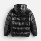 Men’s Down Puffer Jacket with Hood for Winter