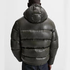 Men’s Down Puffer Jacket with Hood for Winter