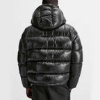 Men’s Down Puffer Jacket with Hood for Winter