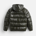 Men’s Down Puffer Jacket with Hood for Winter
