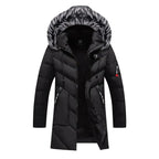 Men's Insulated Long Puffer Parka for Winter