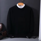 Men’s Wool Knit Crew Neck Jumper for Winter