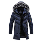 Men's Insulated Long Puffer Parka for Winter