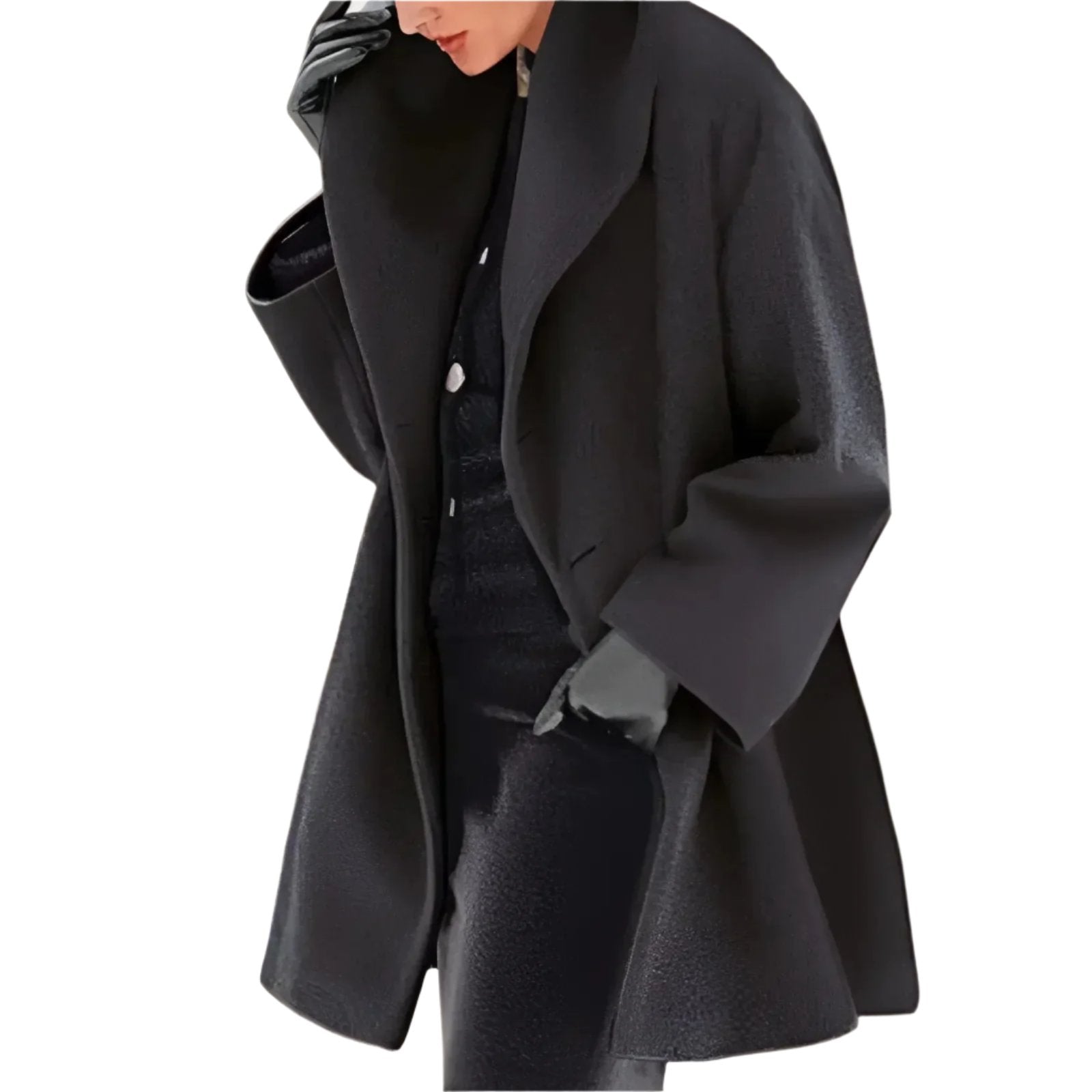 Women's Long Wool Coat for Winter