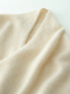 Women’s Cashmere Wrap Neck Jumper for Early Spring