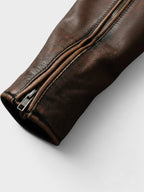 Men’s Leather Biker Jacket for Winter