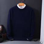 Men’s Wool Knit Crew Neck Jumper for Winter