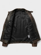 Men’s Leather Biker Jacket for Winter