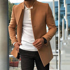 Men's Tailored Wool Coat for Winter
