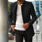 Men's Tailored Wool Coat for Winter