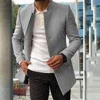 Men's Tailored Wool Coat for Winter