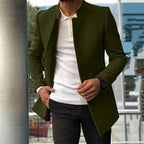Men's Tailored Wool Coat for Winter
