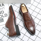 Men's Leather Oxford Dress Shoes Spring