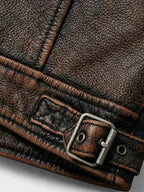 Men’s Leather Biker Jacket for Winter