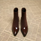 Women's Leather Ankle Boots Winter