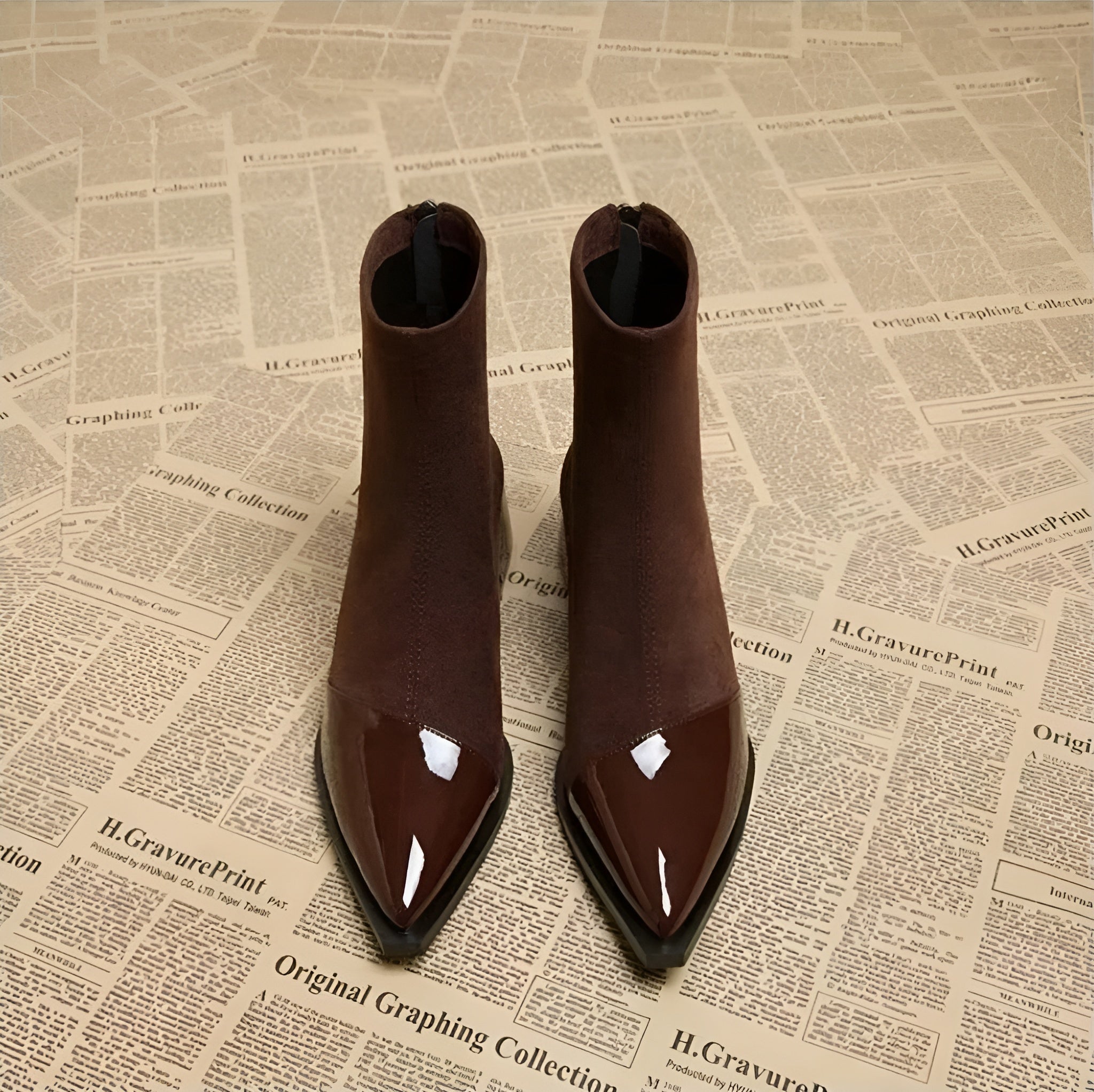 Women's Leather Ankle Boots Winter