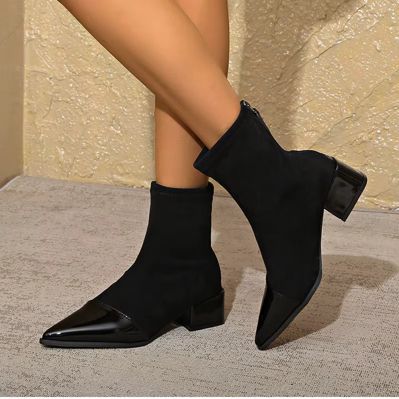 Women's Leather Ankle Boots Winter