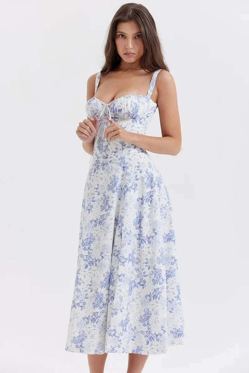 Women’s Midi Sundress Cotton for Spring