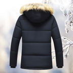 Men’s Fleece Lined Hooded Winter Parka Jacket