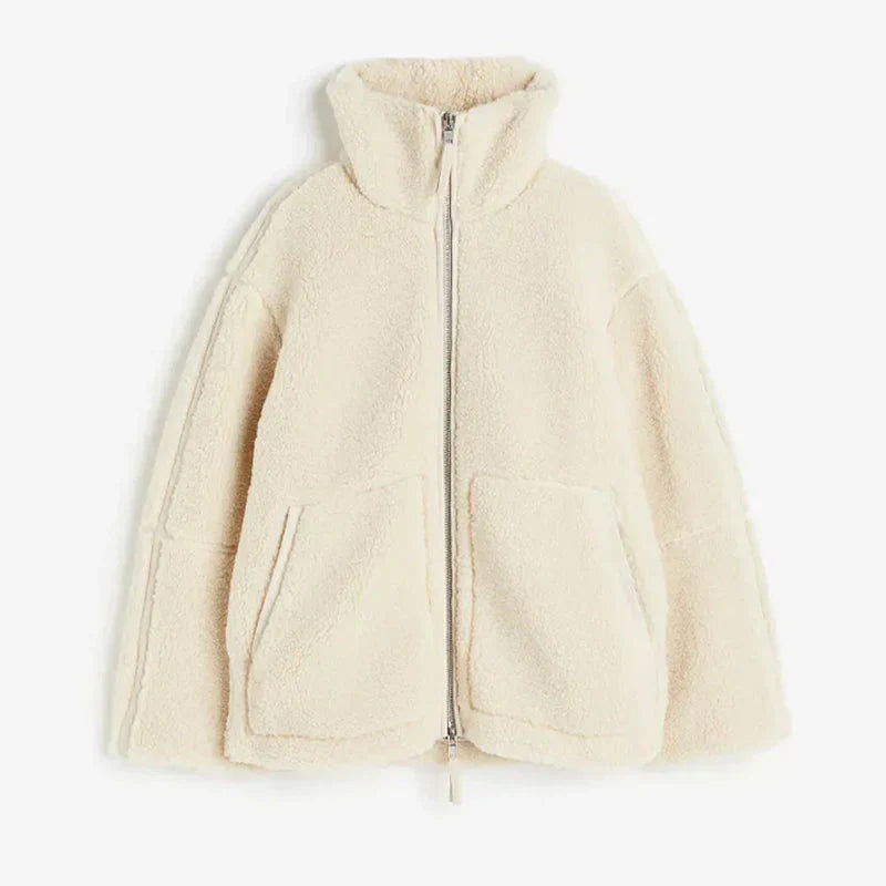 Women’s Fleece Winter Jacket with Zip Closure