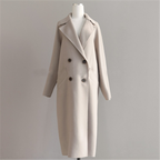 Women’s Wool Blend Long Coat for Winter