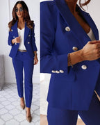 Women's Tailored Wool Blend Suit Spring