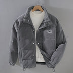 Men’s Corduroy Puffer Jacket for Winter