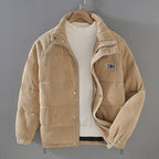 Men’s Corduroy Puffer Jacket for Winter