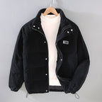 Men’s Corduroy Puffer Jacket for Winter