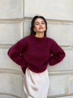 Women’s Soft Wool Blend Knit Jumper for Winter