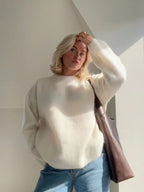 Women’s Soft Wool Blend Knit Jumper for Winter