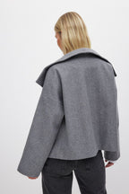 Women’s Short Wool Jacket for Winter