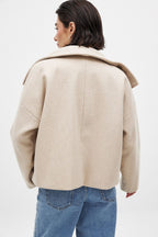 Women’s Short Wool Jacket for Winter