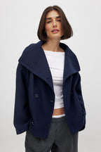 Women’s Short Wool Jacket for Winter