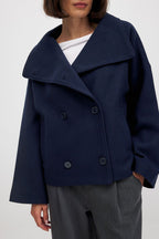Women’s Short Wool Jacket for Winter