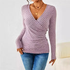 Women’s Long Sleeve Knit Top Cotton for Spring