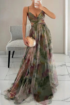 Women's Chiffon Maxi Dress Spring