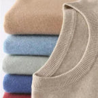 Men’s Wool Knit Crew Neck Jumper for Winter